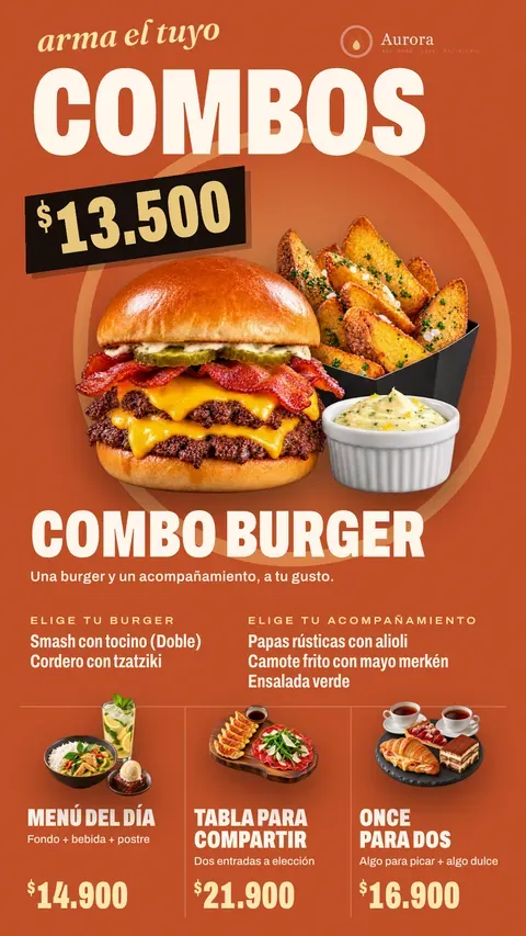Combos en pantalla vertical