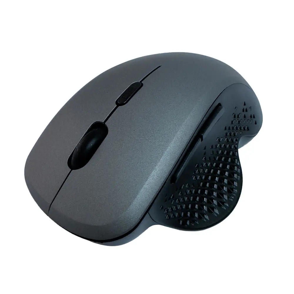 [PC-TEC-100562-DUAL-GRY] Mouse Ergonómico Tecmaster Dual BT 2.4G Recargable Silent