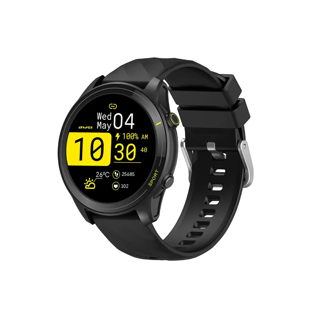 [CA-AWE-012294-BT-BLK] Smartwatch Awei H36 1.52" 360x360 Llamadas Bluetooth IP68 300mAh