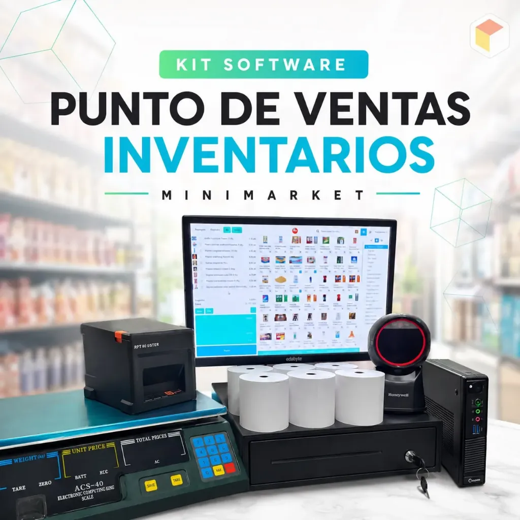 Set Minimarket Punto De Venta e Inventario + Balanza